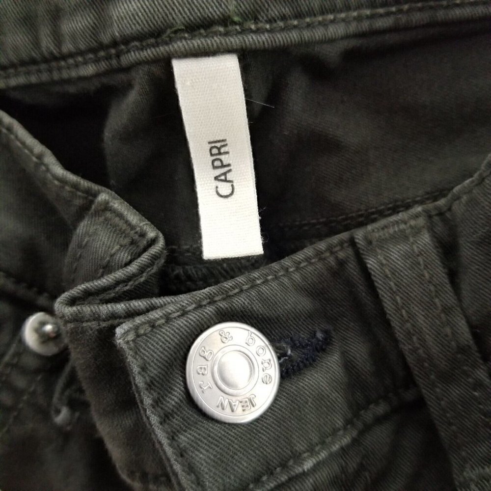 Rag + Bone for Intermix zipper Capri Black Size 26 - Picture 3 of 9
